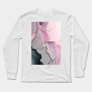 Blossom Skies - Abstract Alcohol Ink Resin Art Long Sleeve T-Shirt